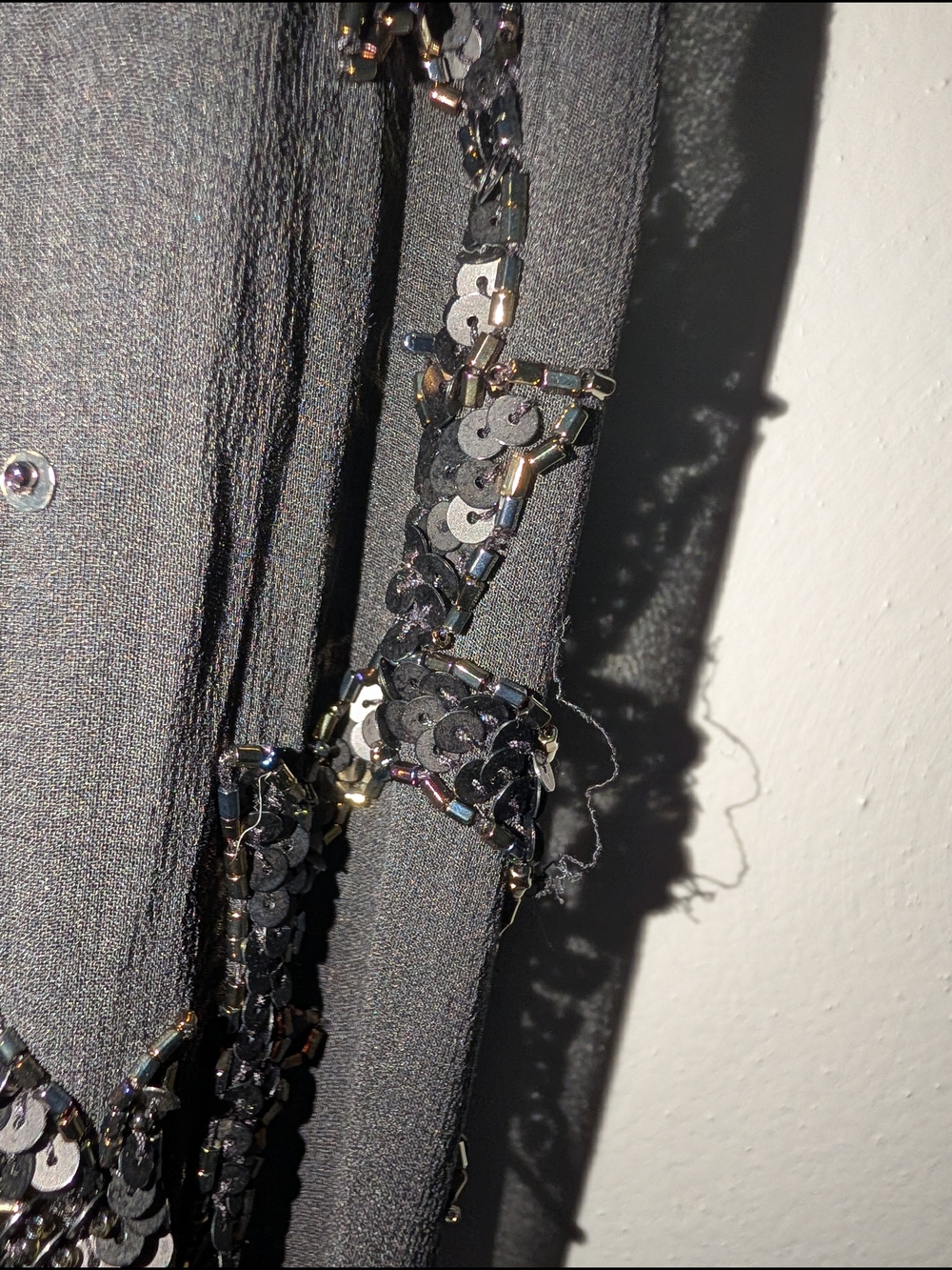 6 Sue Wong Nocturne Y2K Silk Vintage Beaded Gown - Picture 5 of 9